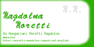 magdolna moretti business card